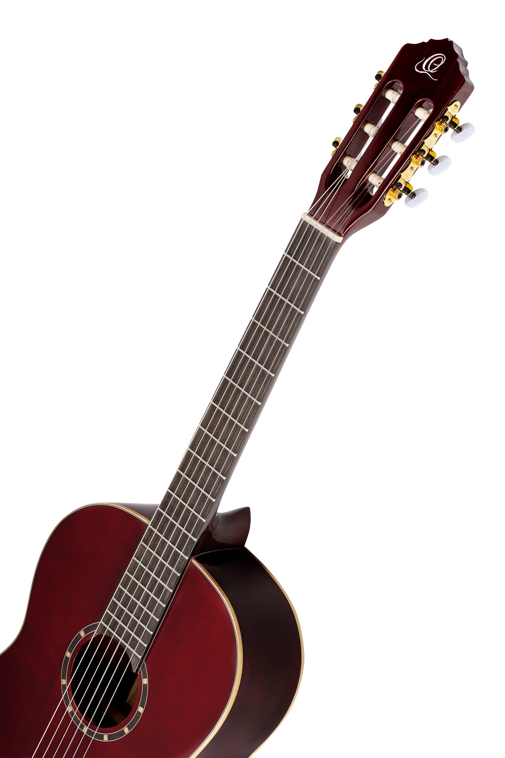 Ortega Guitars Chitarra da concerto 4/4 – Slim Neck – Family Series Pro – Include Gig Bag – Massiccio Rosso Canadese, mogano, rosso (R131SN-WR)