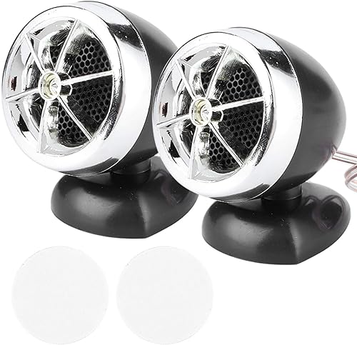 Altavoz de altavoz para coche, 2 unidades, 1200 W, 12 V, mini bocina de música, altavoz de cúpula de música, altavoz de tweeter marino para sistema