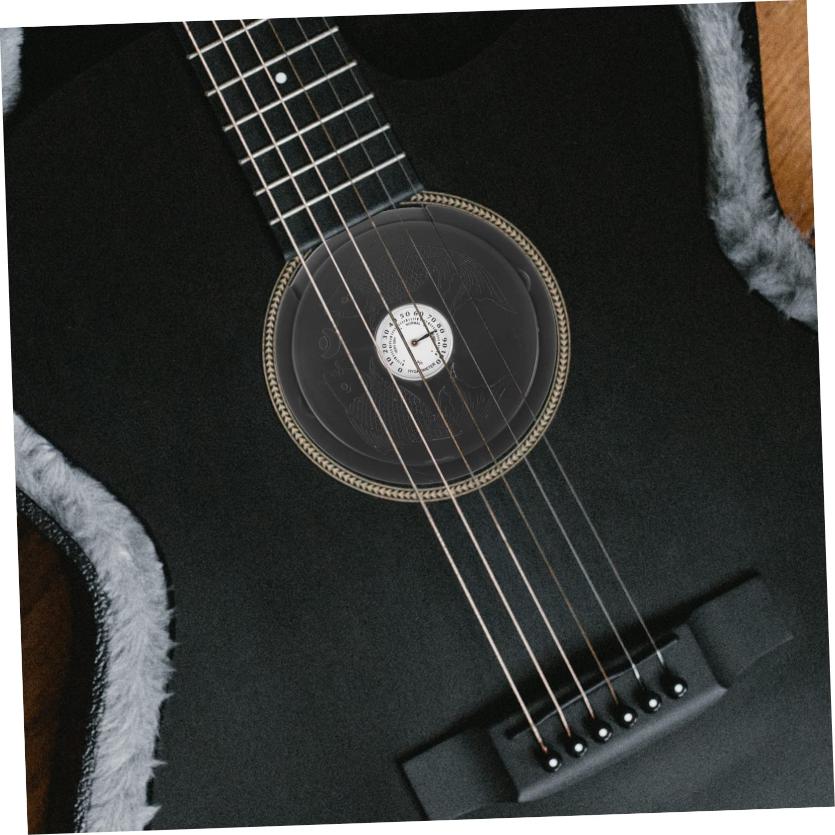 HEMOTON 2 Umidificatori Per Chitarra Acustica Umidificatore Per Foro Acustico Per Chitarra Acustica Kit Igrometro Per Chitarra