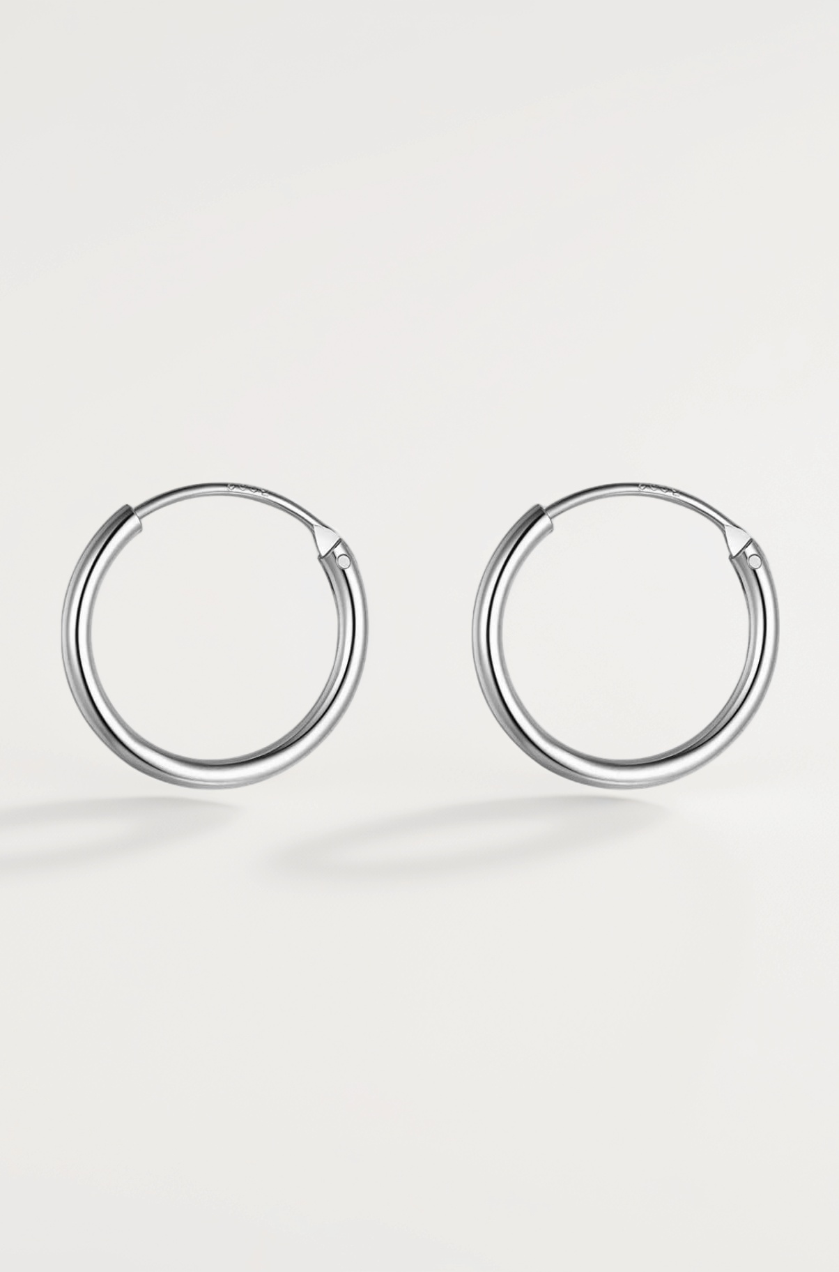 925 Silver Hoop Earrings | 92.5 Sterling Silver Round Classic Endless Hoops Sizes 10mm to 40mm | Lovely Gift for Men Women Boys & Girls