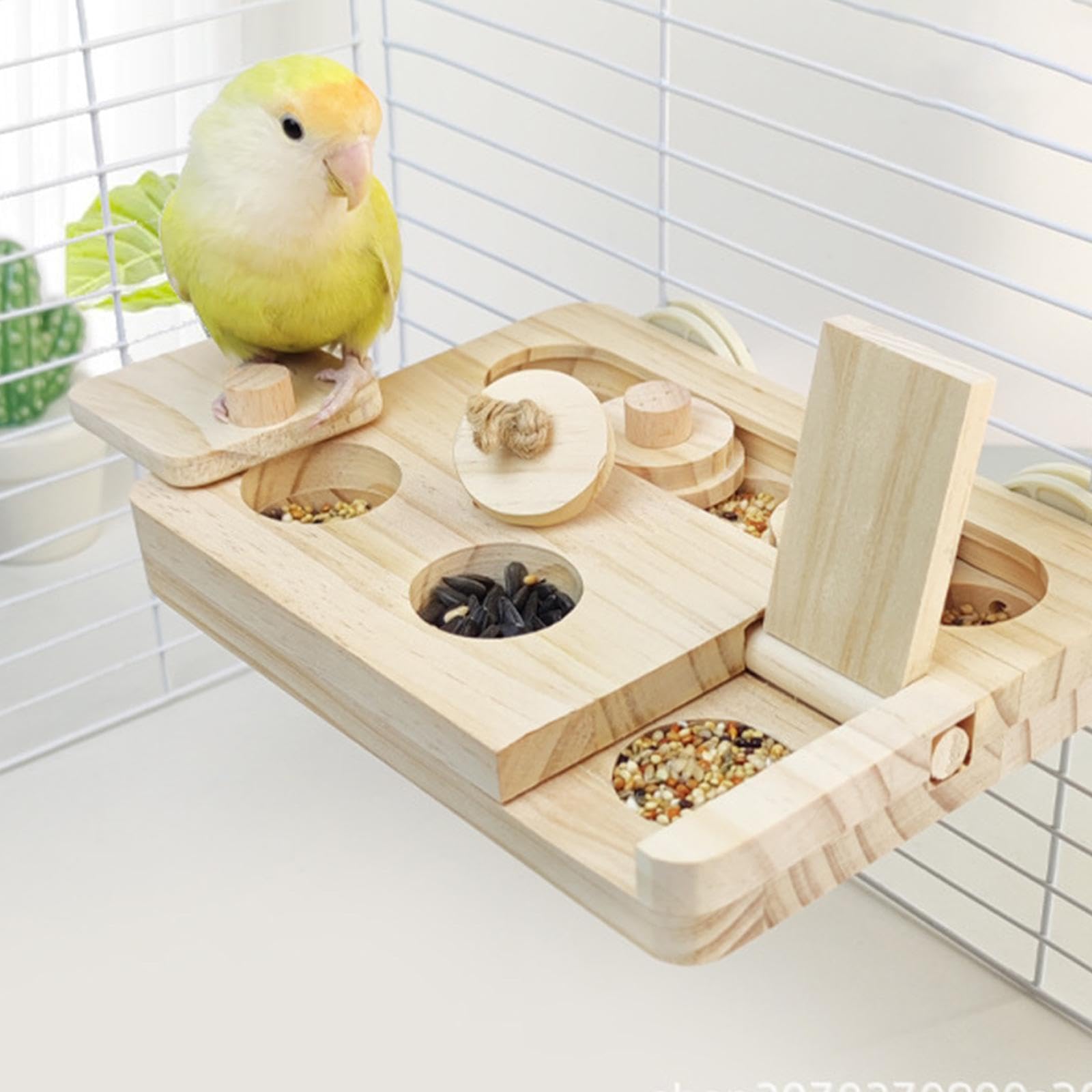 bnf® Bird Foraging Box Toy Snuffle Game Mental Toy for Sun Conures Hamster|Pet Supplies | Small Animal Supplies | Exercise & Toys-image-18