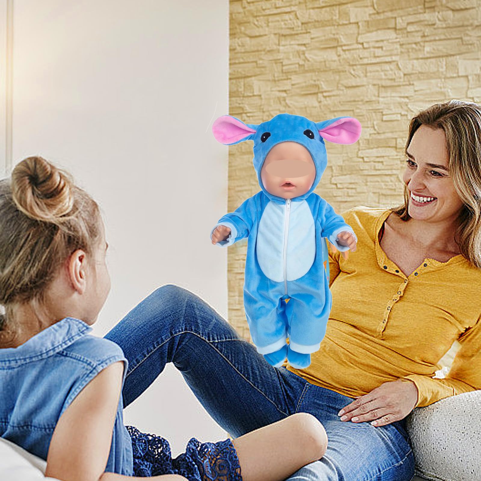 Vêtements pour poupées bébé, Vêtements pour poupées bébé de 35-43 cm, Ensemble de vêtements pour poupée, Ensemble de costumes de poupée pour garçons et filles, Accessoires pour poupées (bleu Vêtements pour poupées bébé, Vêtements pour poupées bébé de 35-43 cm, Ensemble de vêtements pour poupée, Ensemble de costumes de poupée pour garçons et filles, Accessoires pour poupées (bleu