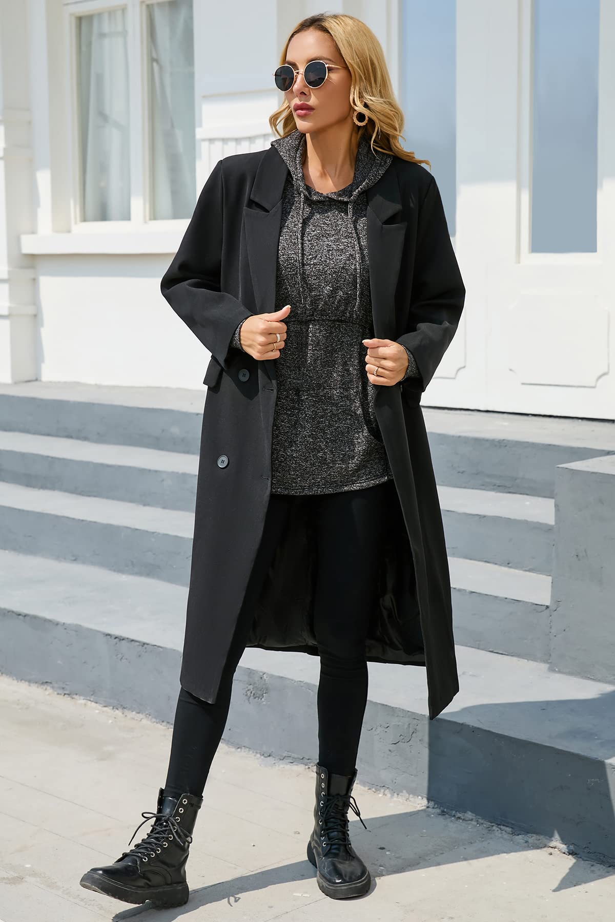 Sosolism Camiseta de Manga Larga para Lactancia Sudadera de Invierno con Capucha y Bolsillo Camiseta para Extracción de Leche y Amamantamiento