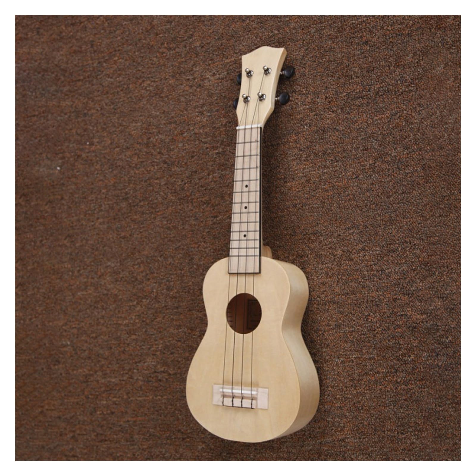 21-calowe Drewniane Ukulele Z Pełnym Korpusem Z Drewna Lipowego, Otwarte Tunery 4-strunowe Ukulele, Mały Instrument Gitarowy Ukulele dla Początkujących