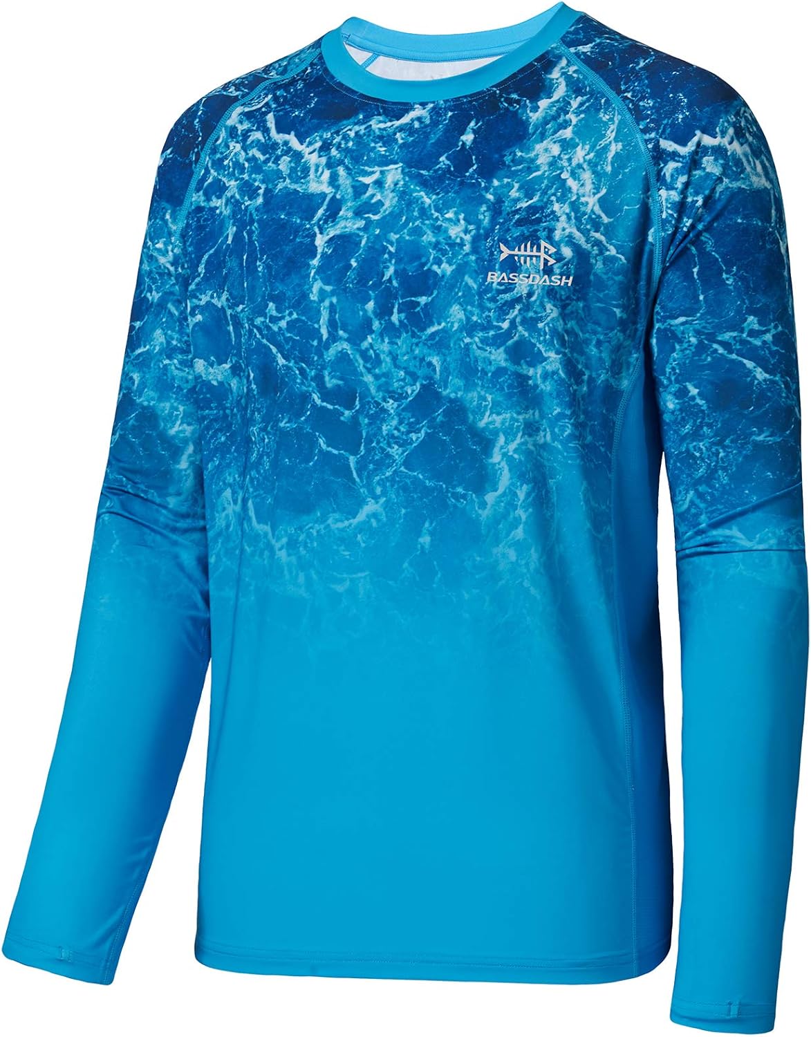 BASSDASH FS14M Men's Camo Gradient Performance Long Sleeve Fishing Shirt UPF50+