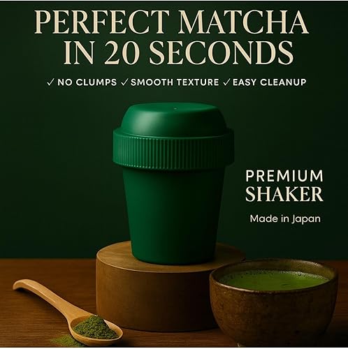 Miniatura 2 de Mini coctelera de matcha (0.7 fl oz) para té verde polvo de matcha de grado ceremonial y polvo de Hojicha  Juego de batidor Matcha  Esenciales de