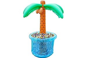 PARENTSWELL 63'' Inflatable Palm Tree Cooler: Refreshing Luau Party Essential