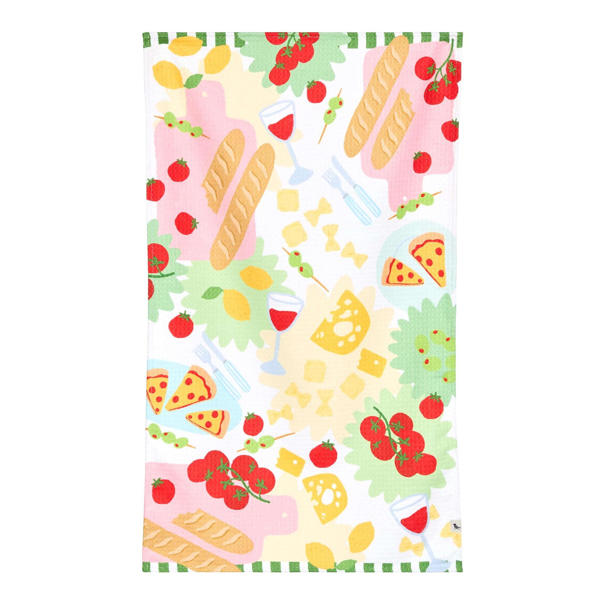 Dock & Bay Tea Towels - Quick-Drying Dish Towels in Thick Waffle Fabric - Medium Size 75x45cm, 29x17 - Wine & Dine