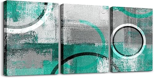 Miniatura 26 de Castle Fairy 3 piezas de arte de pared para decoración de sala de estar, líneas geométricas, decoración de pared para dormitorio, decoración de