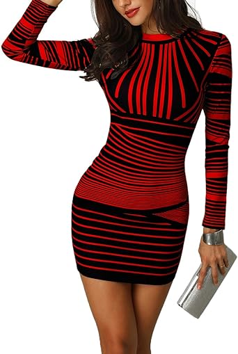long sleeve bodycon dress amazon