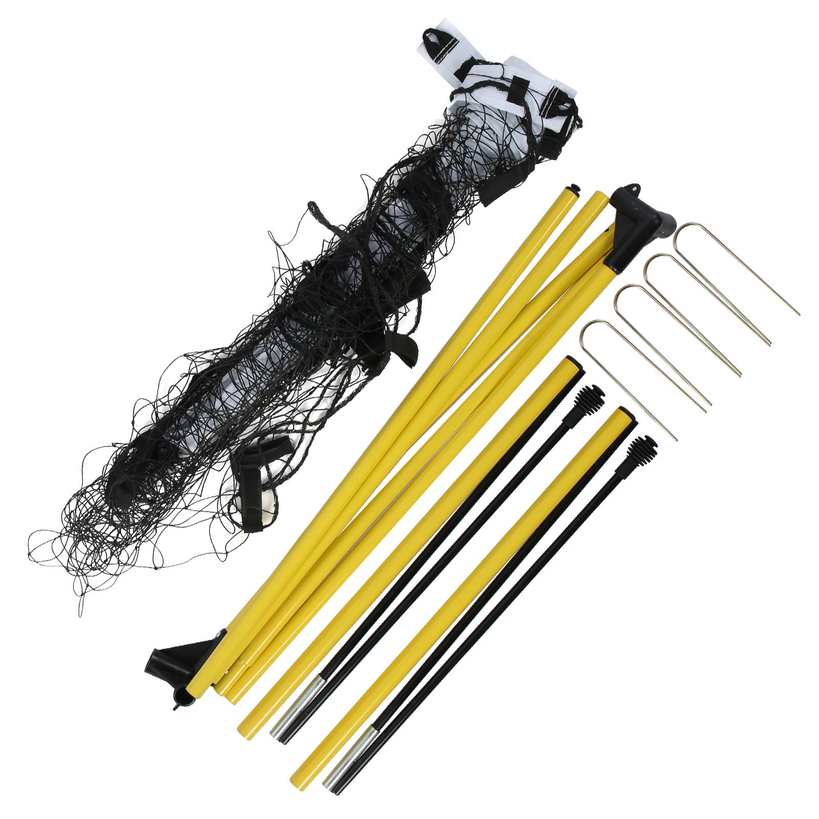 Kit di rete per pali da calcio pieghevole per porta da calcio portatile, attrezzatura per allenamento sportivo all'aperto per bambini e adulti
