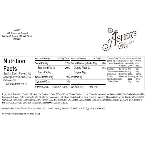 Miniatura 2 de Asher's Chocolates, Galleta de sándwich cubierta de chocolate, golosinas gourmet cubiertas de chocolate, pequeños lotes de chocolate kosher,