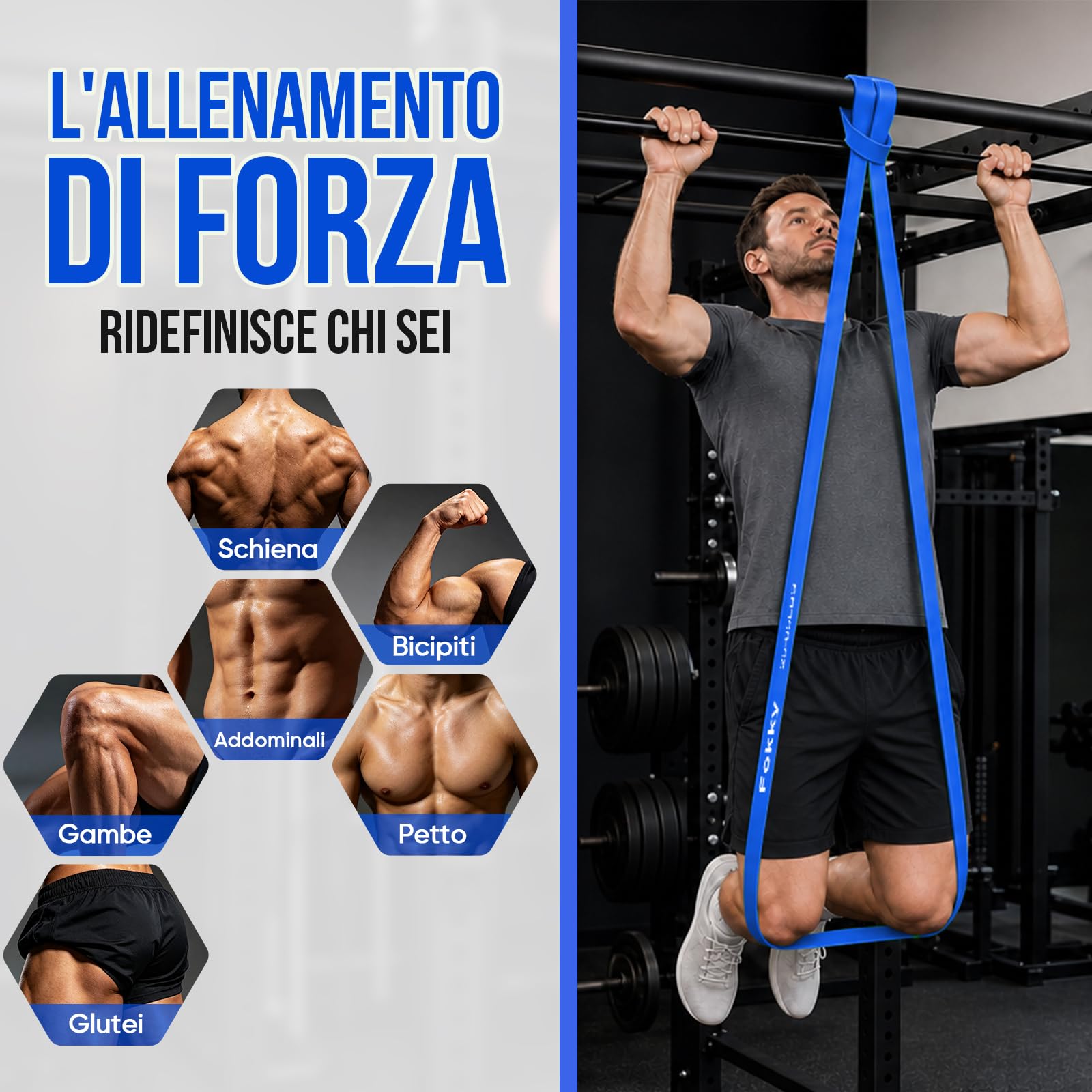 Fokky Fasce fitness a 5 livelli | fitness, allenamento