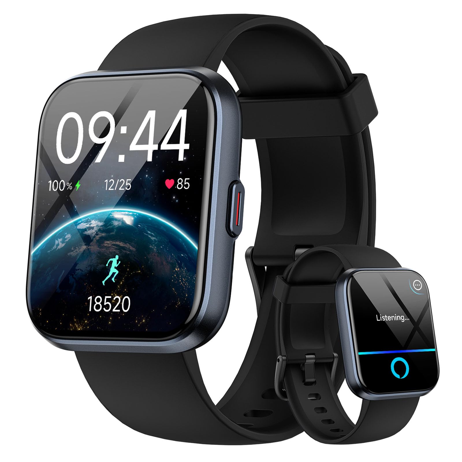 Reloj Inteligente Hombre con Llamada, 1.8" Smartwatch Hombre con Monitor de Ritmo Cardíaco y Sueño, 120+ Modos Deportivos Impermeable IP68 Reloj Inteligente Mujer con DIY Esfera, Smart Watch Podómetro Certificado ClimatePartner