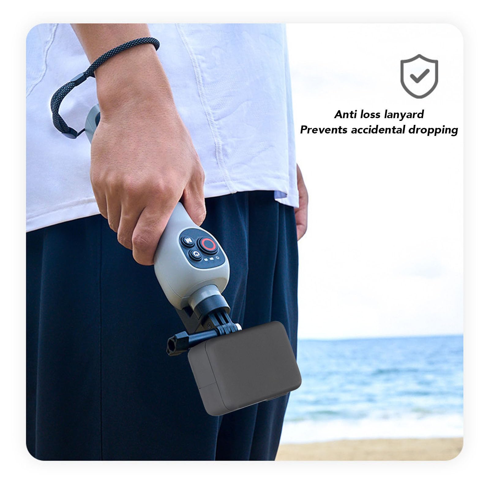 Diyeeni Palo Selfie Subacuático con Control Remoto Bluetooth, Poste Telescópico a Prueba de Agua de 30 M para Aventuras Acuáticas con Control de Cámara Bluetooth Incorporado