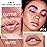 Kaely 2-in-1 Rose Gold Metallic Lipstick and Lip Liner, Shimmer Liquid Metallic Lipsticks for Women, Glitter Lip Gloss Stain Long Lasting Waterproof Smudge Proof 24 Hour, Vegan Makeup, 04