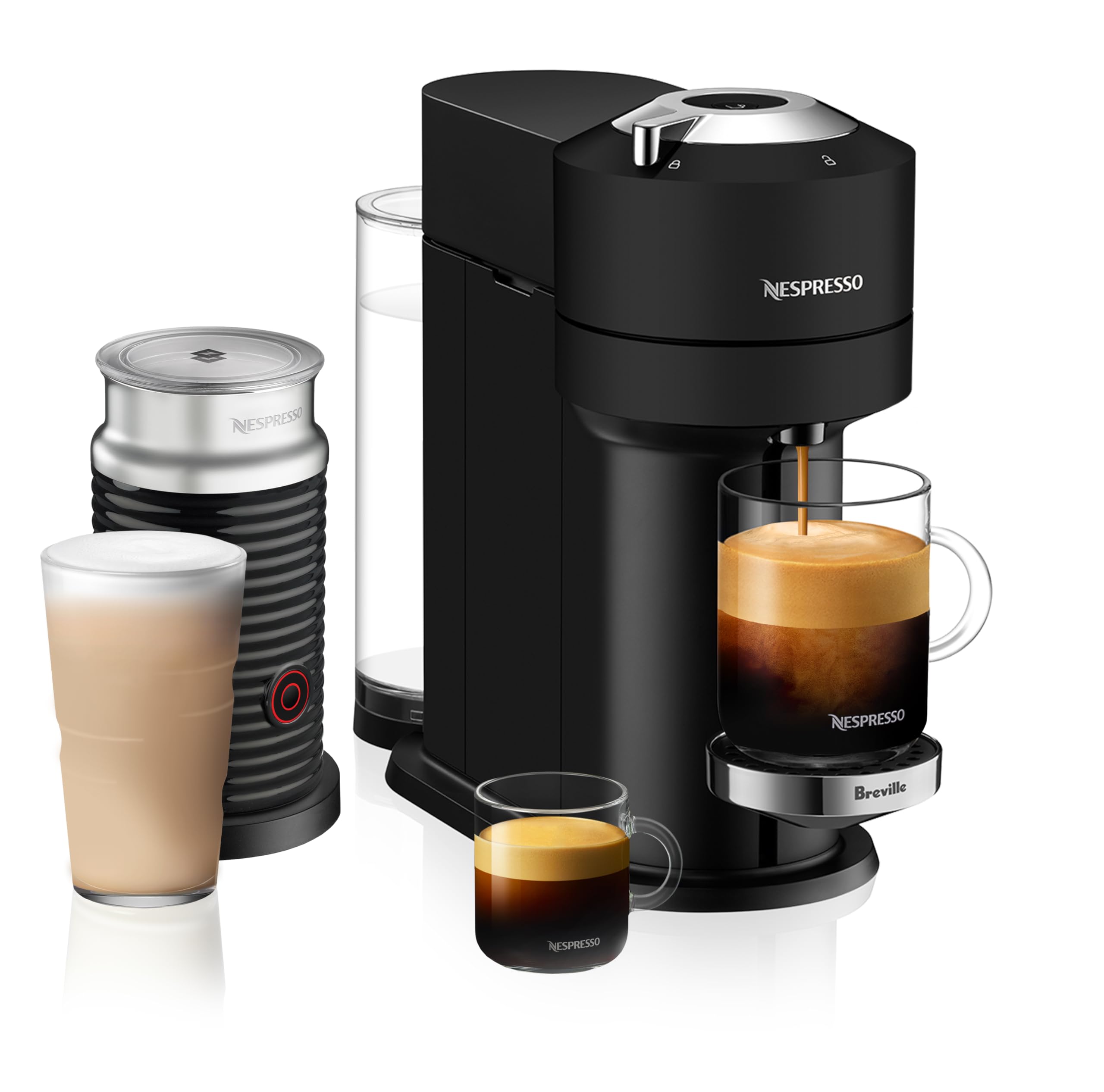 Nespresso Vertuo Next Deluxe Coffee and Espresso Maker by Breville with Aeroccino Milk Frother