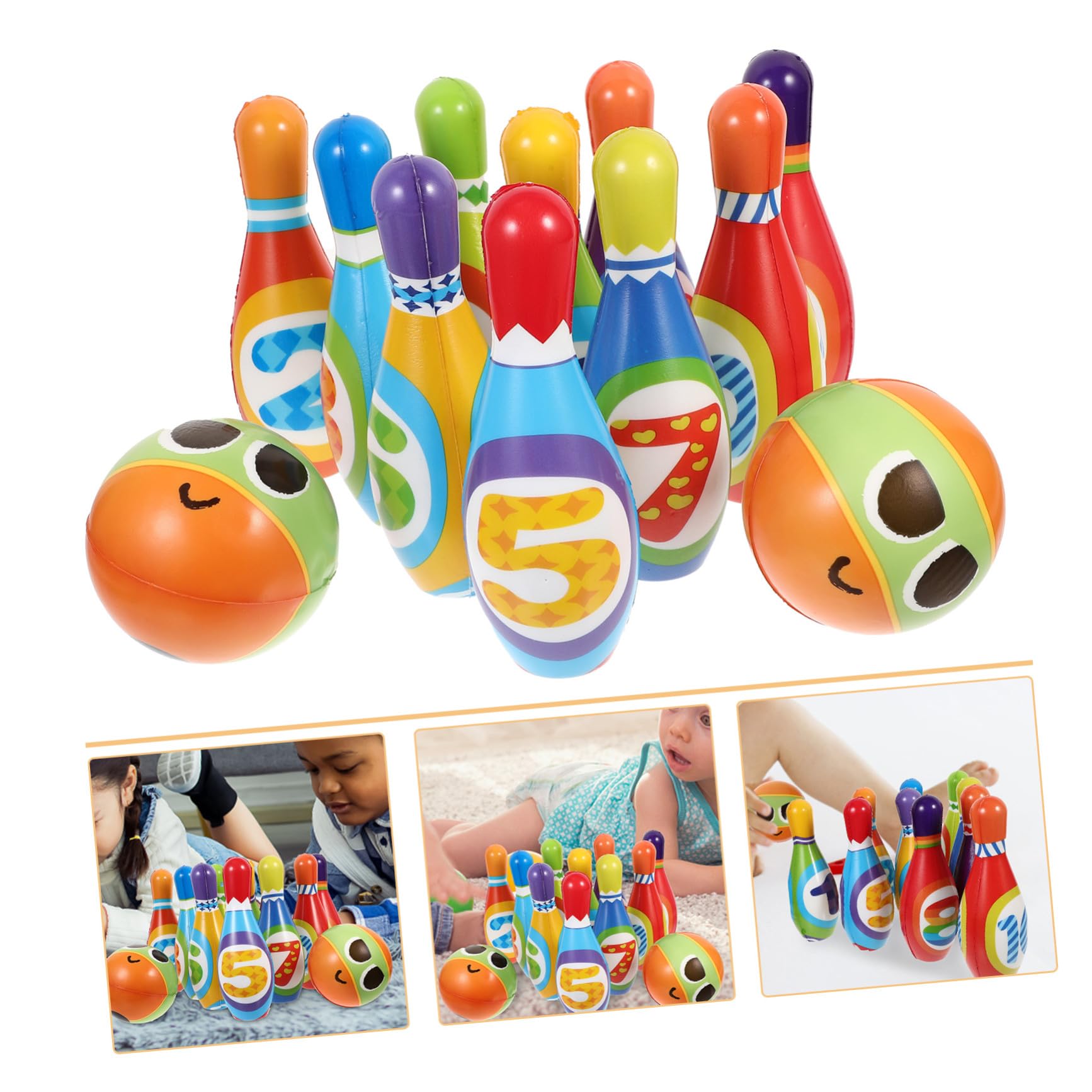 Alipis Kit da Bowling per Ragazzo Ragazza, Set da 1 Pezzo, Cotone Pu
