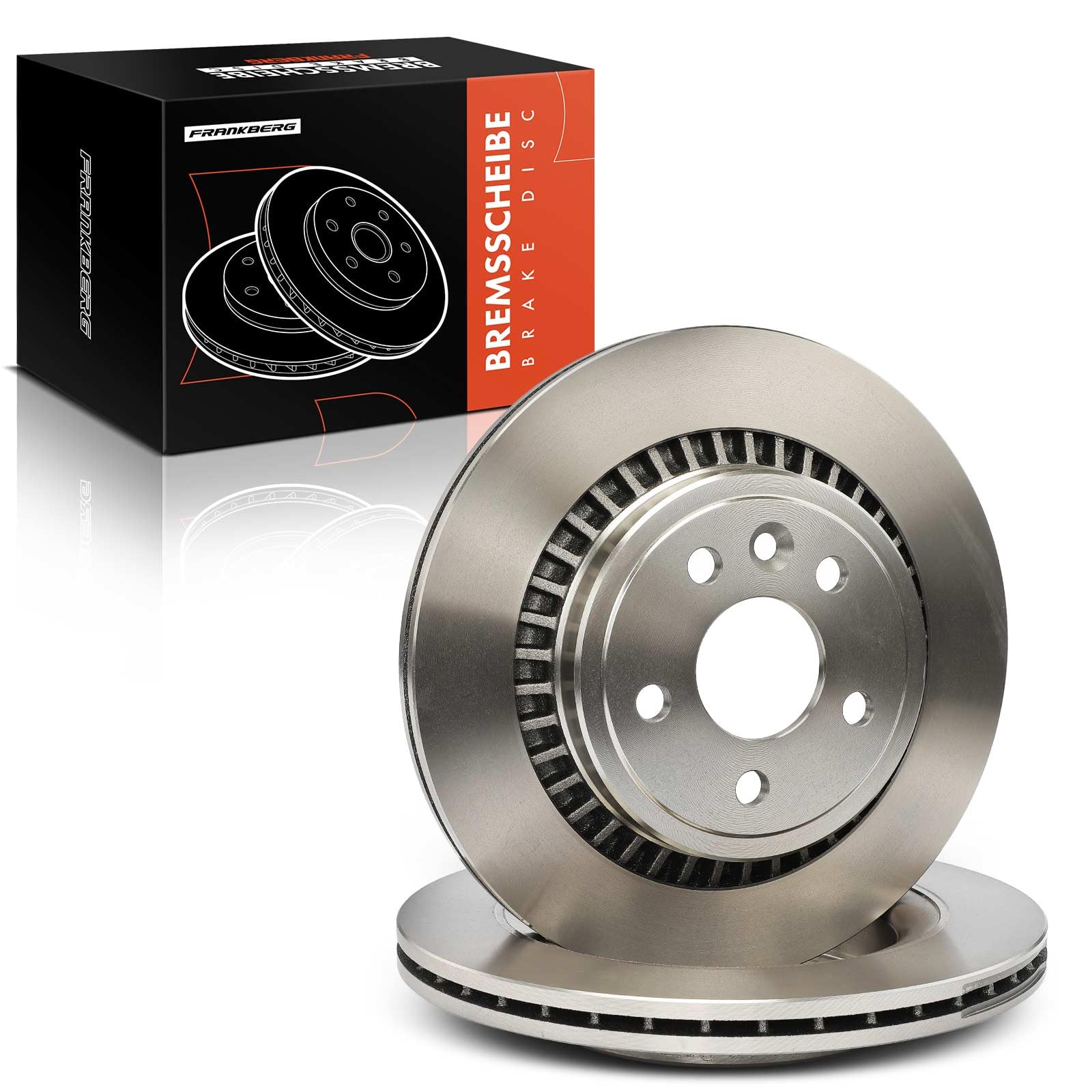 Frankberg Set freni incl. 2x Dischi Freno + 4x Pastiglie dei Freni Posteriore Compatibile con XC60 156 Replace# 31277357,31471033