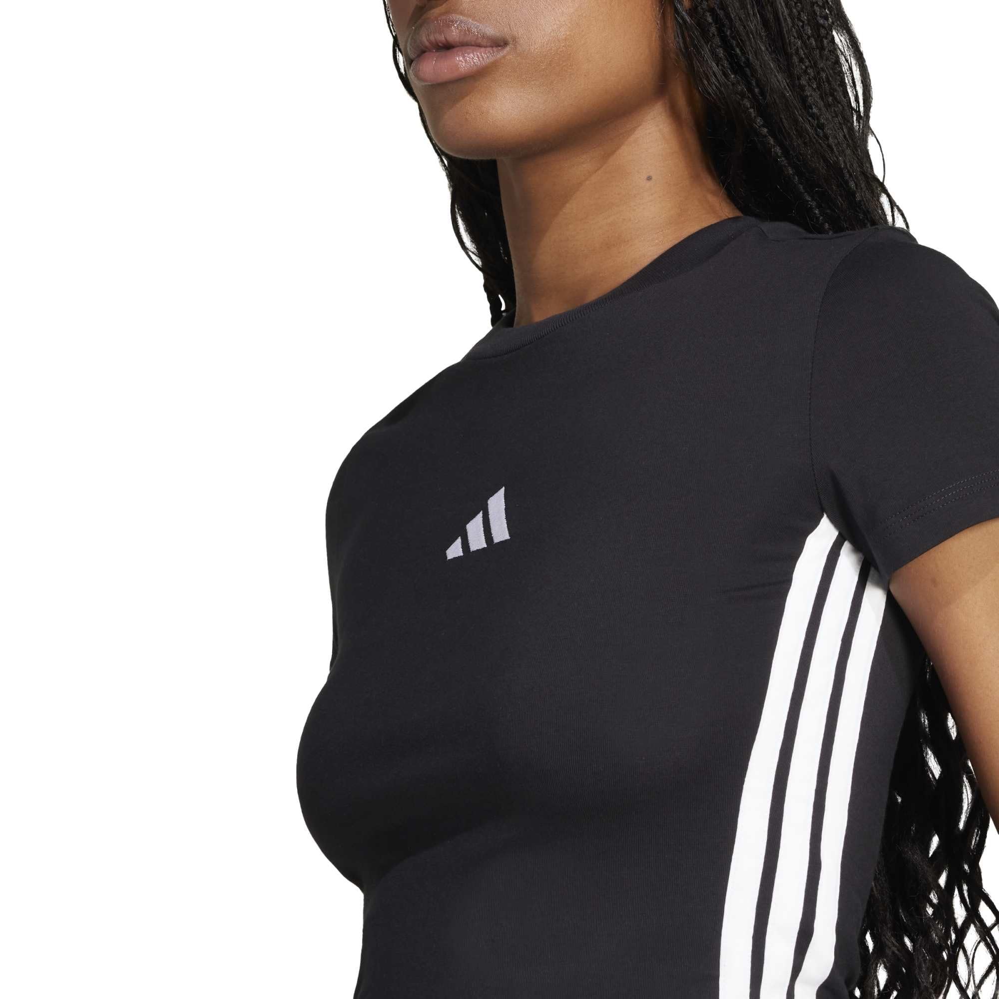 adidas Women's Camiseta Essentials Slim Baby 3 Bandas