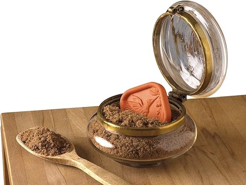 Miniatura 4 de JBK Pottery Terracotta - Conservador de azúcar moreno hecho a mano de terracota con discos decorativos - Conservador de azúcar moreno apto para