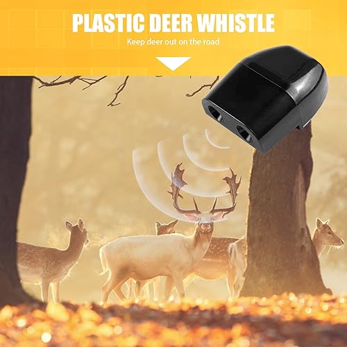 Miniatura 5 de awlbed 4 repelentes de ciervos para automóvil, 1.96 x 1.57 x 0.78 pulgadas, ABS autoadhesivo de doble orificio, impermeable, dispositivo repelente
