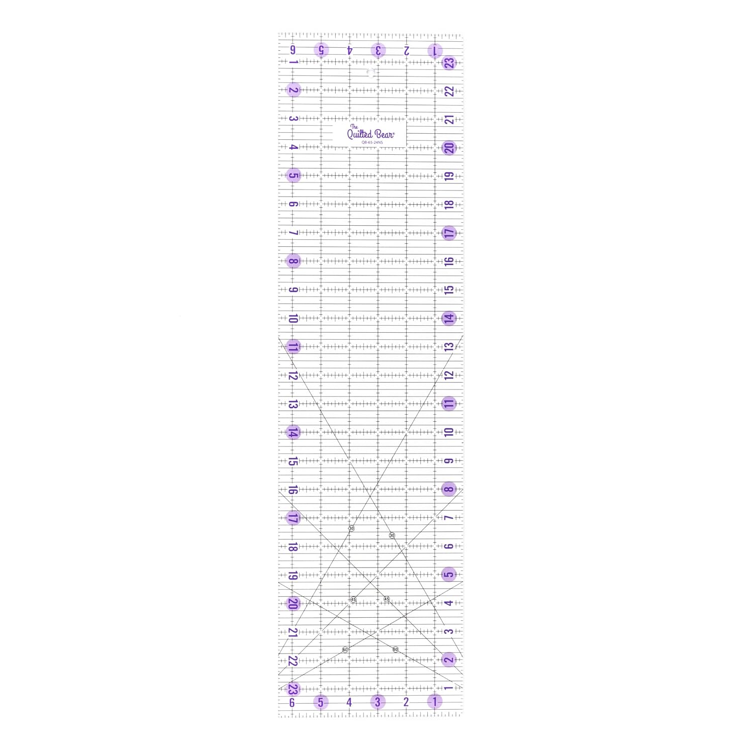 The Quilted Bear Quilting Rulers Transparent Acrylic Non Slip