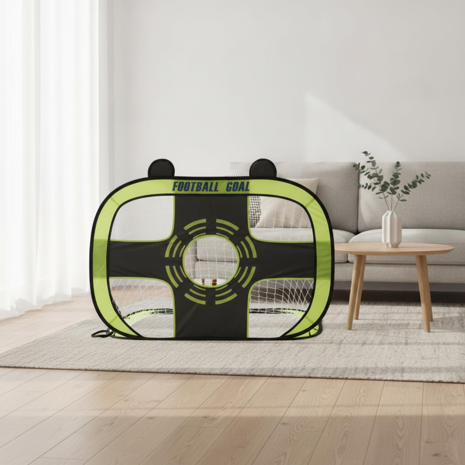 Porría Fútbol Plegable con Portátil Porría Fútbol con Bolsa Resisn para Casa, Gimnasio