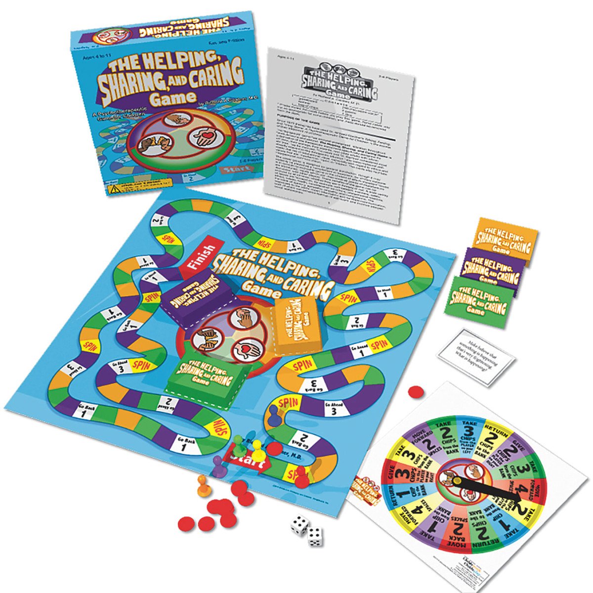 Childswork / Childsplay The Helping, Sharing, and Caring Board Game: Educational Board Game, Ages 4-12, 2-6 Players