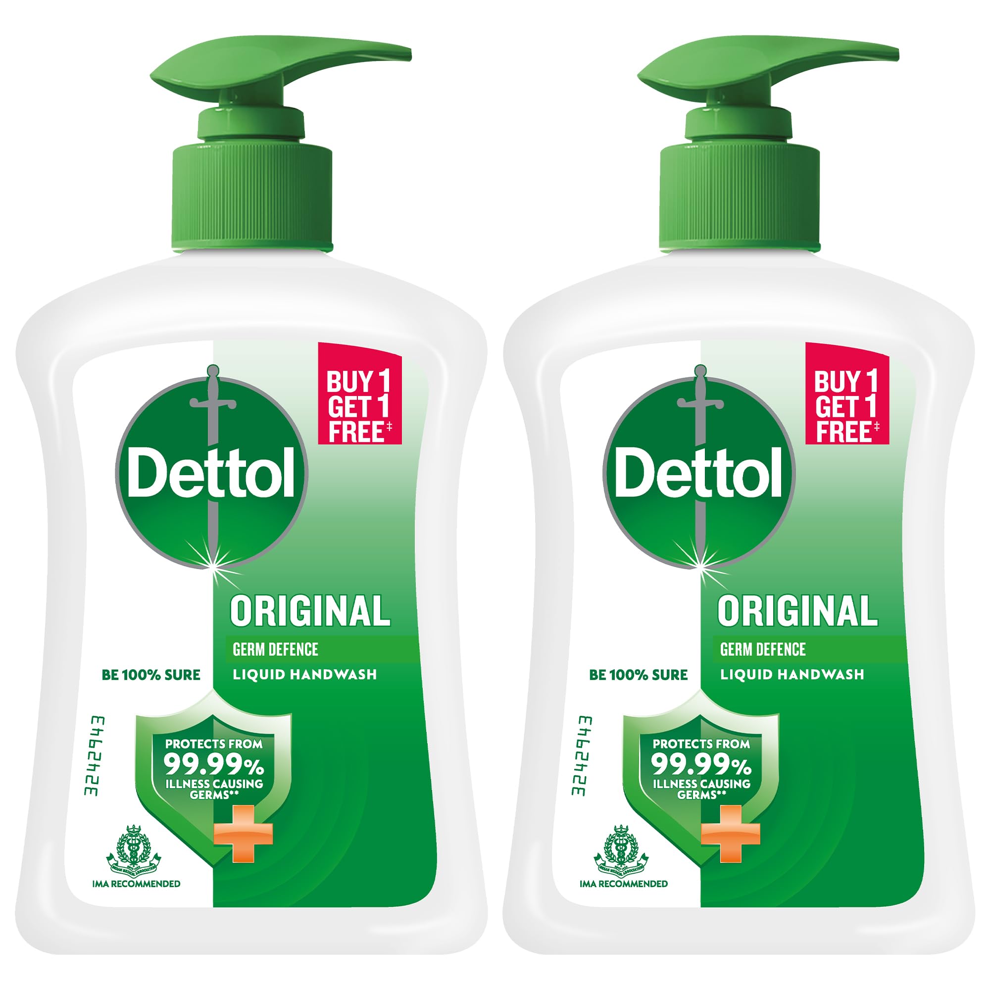 Dettol Liquid Handwash Dispenser Bottle Pump (210ml, Buy 1 Get 1 Free)- Original Hand Wash | Germ Defence Formula | 10x Better Germ Protection-image-42