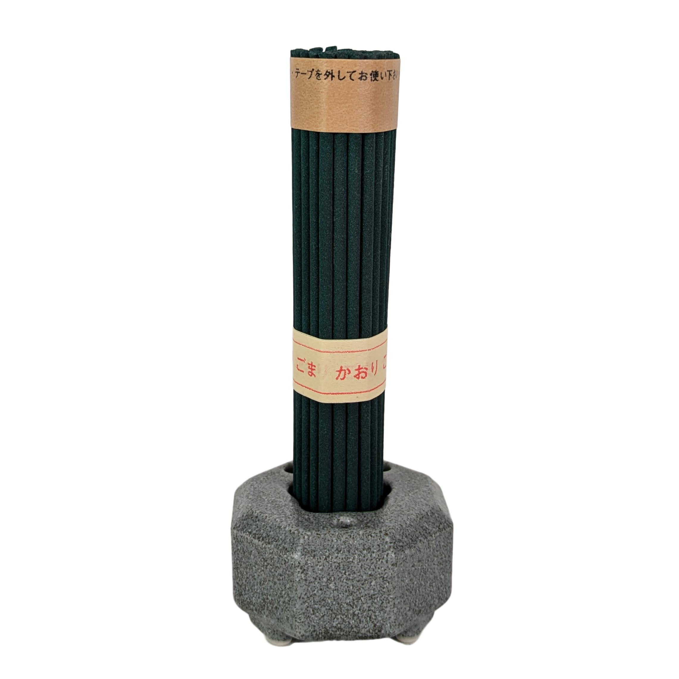 Lacquer Pludac, Grave Supplies, Incense Holder for Graves, Ceramic, Made in Japan (Stone Grain (Gray)) : Home & Kitchen