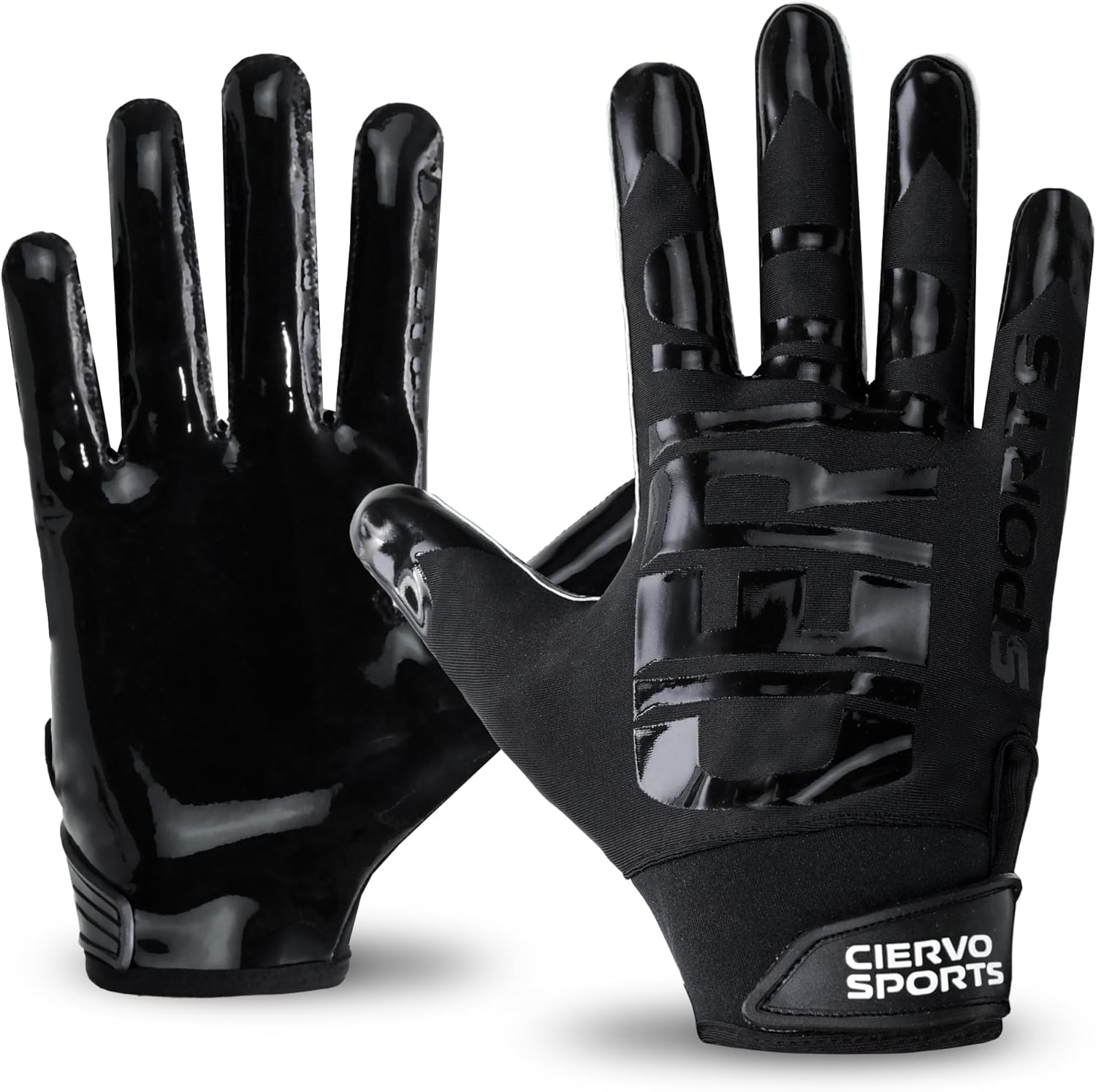 Football Receiver Gloves for Adult & Youth Skin-Fit Tacky Grip Youth Football Gloves