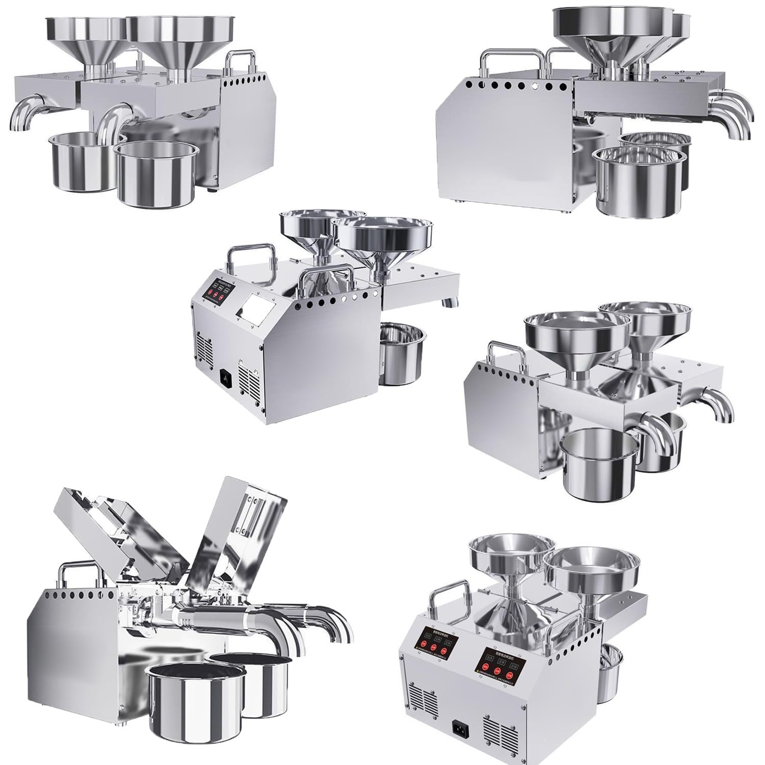 新品未使用 家庭用オイルプレスマシン 自家製オリーブオイル Amazon | オイルプレスマシン 油搾り機 低温圧搾/高温圧搾 家庭