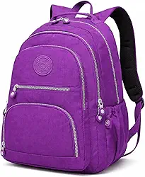 Mochila Grande 30L Nylon Impermeável Feminina Masculina Escolar Juvenil Notebook 15" — Mochila Preta Resistente com Múltiplos Bolsos, Leve, Casual e Reforçada para Escola e Viagens