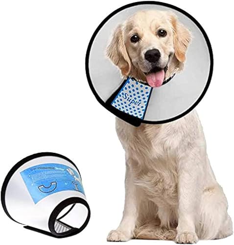 Supet Hundekegel verstellbar Haustier Kegel Recovery Halsband Bequem Schutzkrage