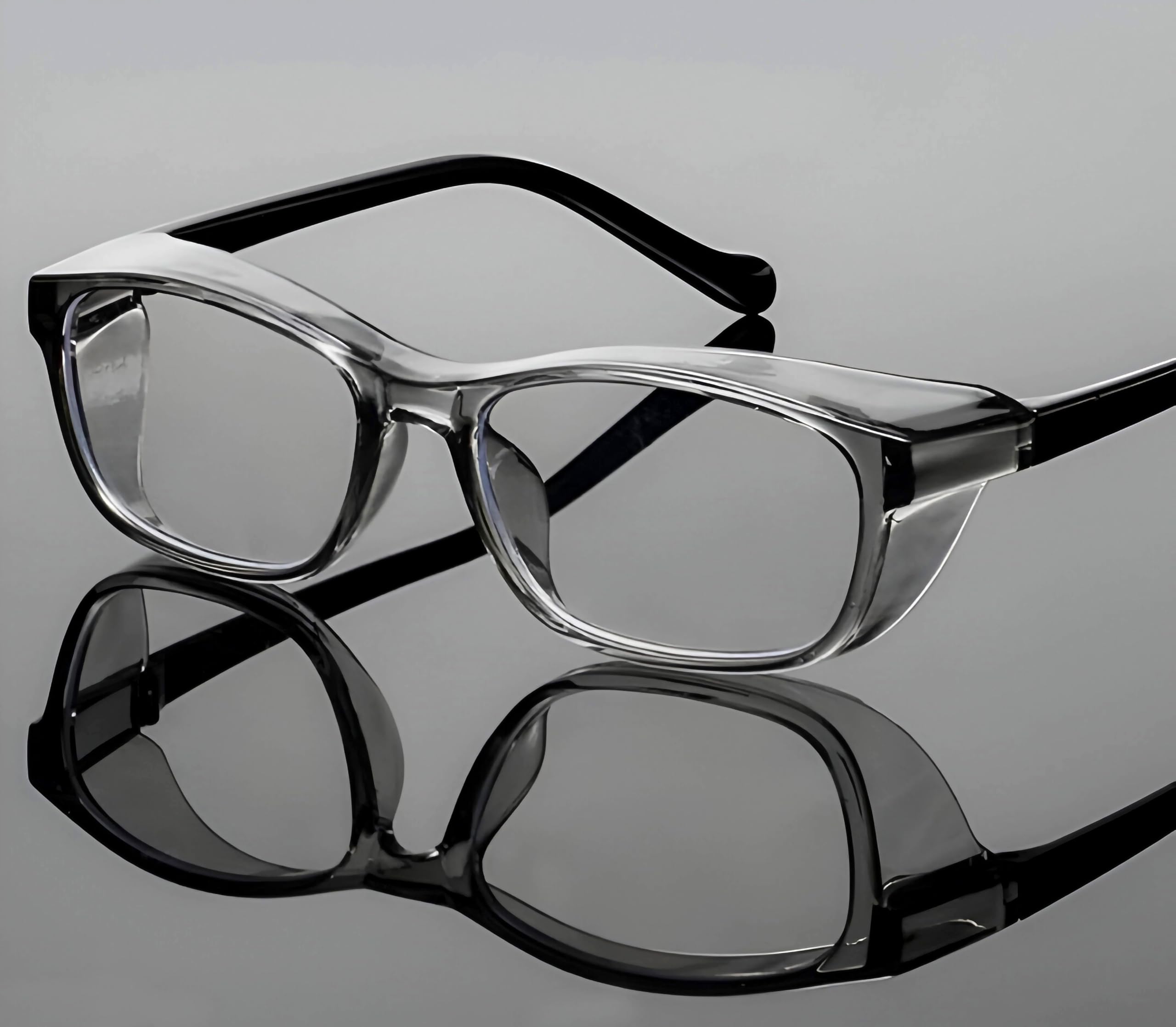 Safety Goggles for Motorcycle Riding, Clear Lens Multi-Purpose Protective Eyewear, Polycarbonate, Rectangular, Universal Fit, Laboratory and Woodworking-image-32