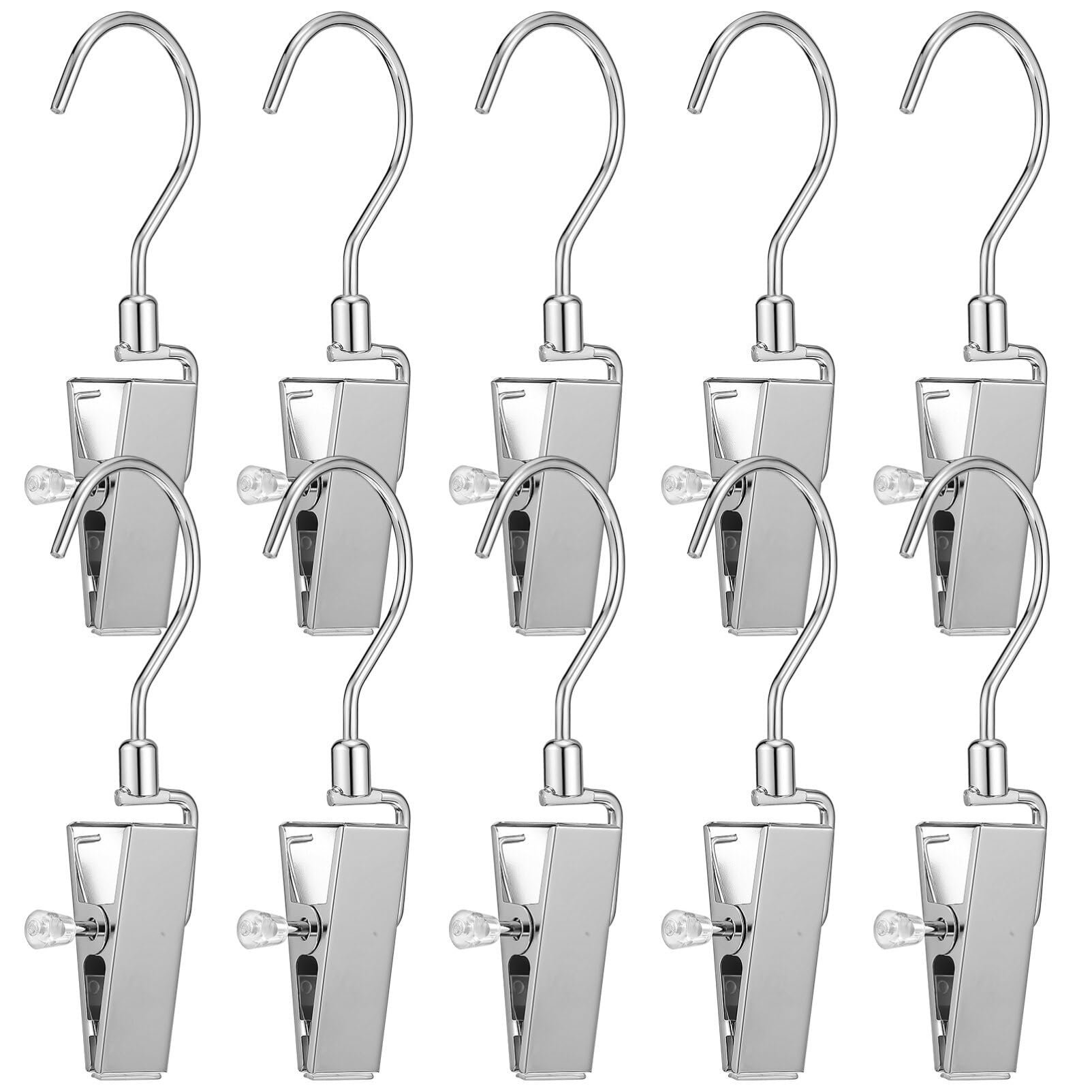 Alipis 10pezzi Clip Appendini Per Stivali Ganci Rotanti Per Mollette Per Bucato e Accessori Design Traceless e Multiuso Per Organizzazione Pratica e Versatile