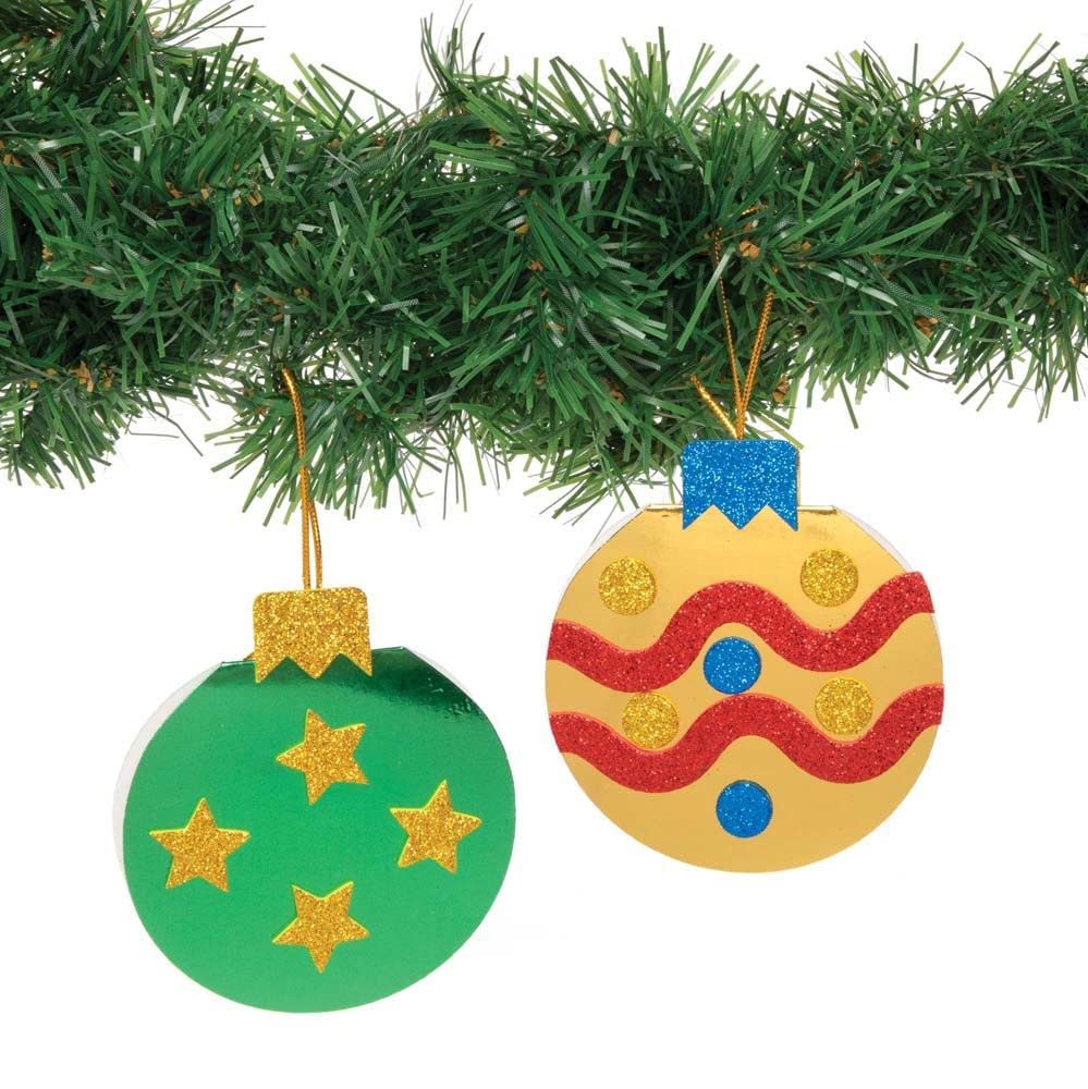 Baker Ross FC154 Kerstkaarten Pakketten Met Houten Bedeltjes - Set Van 6 Maak Je Eigen Kerstkaarten Kaartenmaak Pakket Voor Kinderen Om Te Versieren En Te Tonen