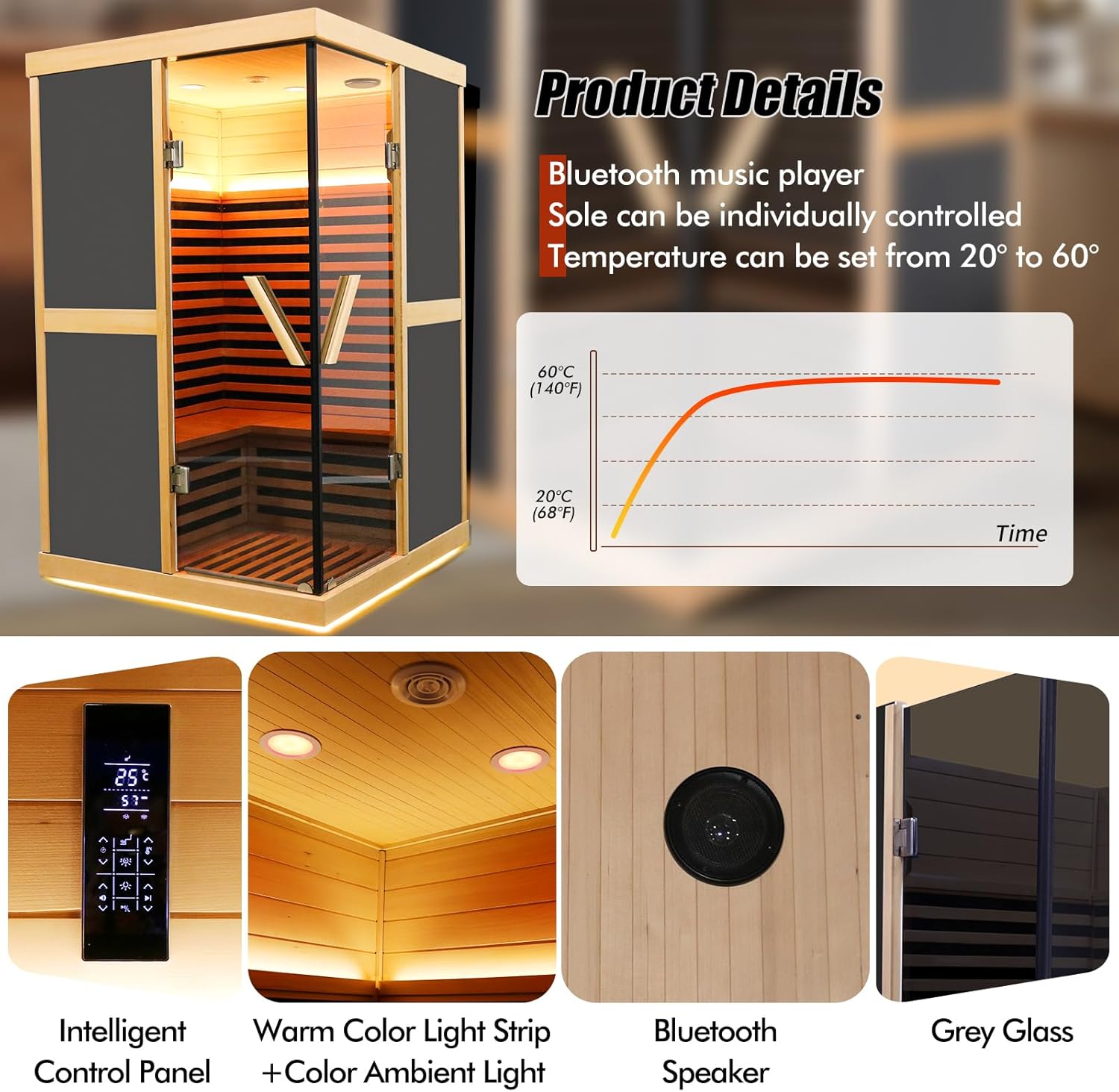 Infrared Two-Person Sauna - Image 6