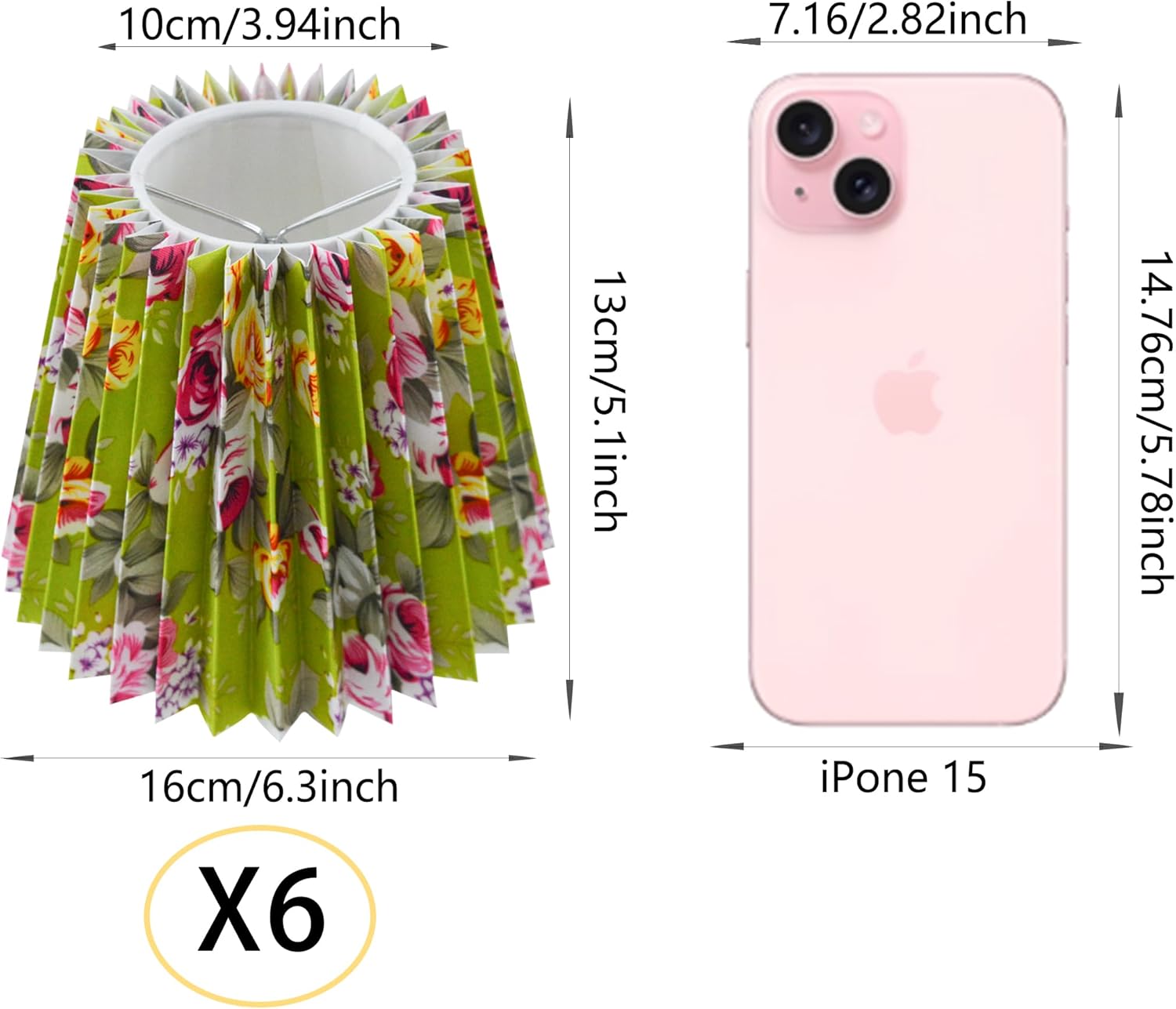 Small pleated lampshade chandelier shades set of 6. Lampshade for Wall Lamp.chandelier shades.small table lamps.For Cutting Edge bulbs.light bulb shade.chandelier light covers.4" X 5" X 6"