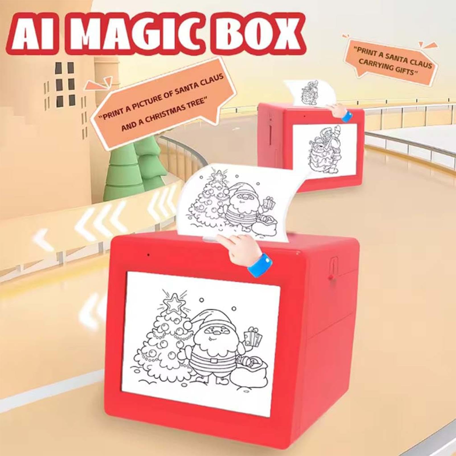 Crea Adesivi per Bambini Macchina Portatile Intelligente Istantanea Senza | Mini Stampante per Adesivi Portatile Senza Inchiostro per Bambini e Bambine Famiglia e Casa Apprendimento Ind