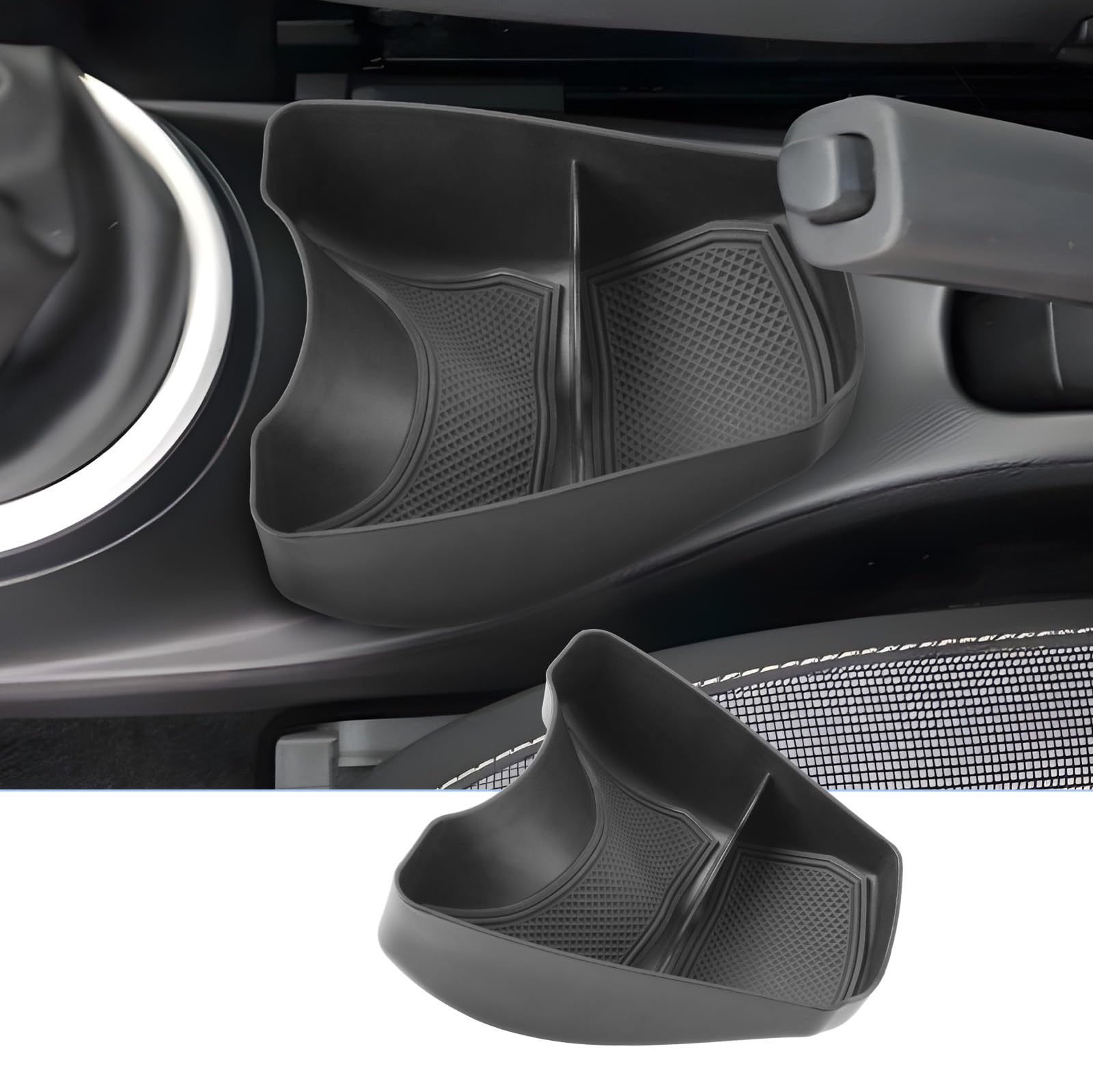 BIXUAN Twingo 3 - Console centrale compatible avec Renault Twingo 3 2014-2023 2024 - Accoudoir central - Boîte à gants - Boîte de rangement - Accessoires