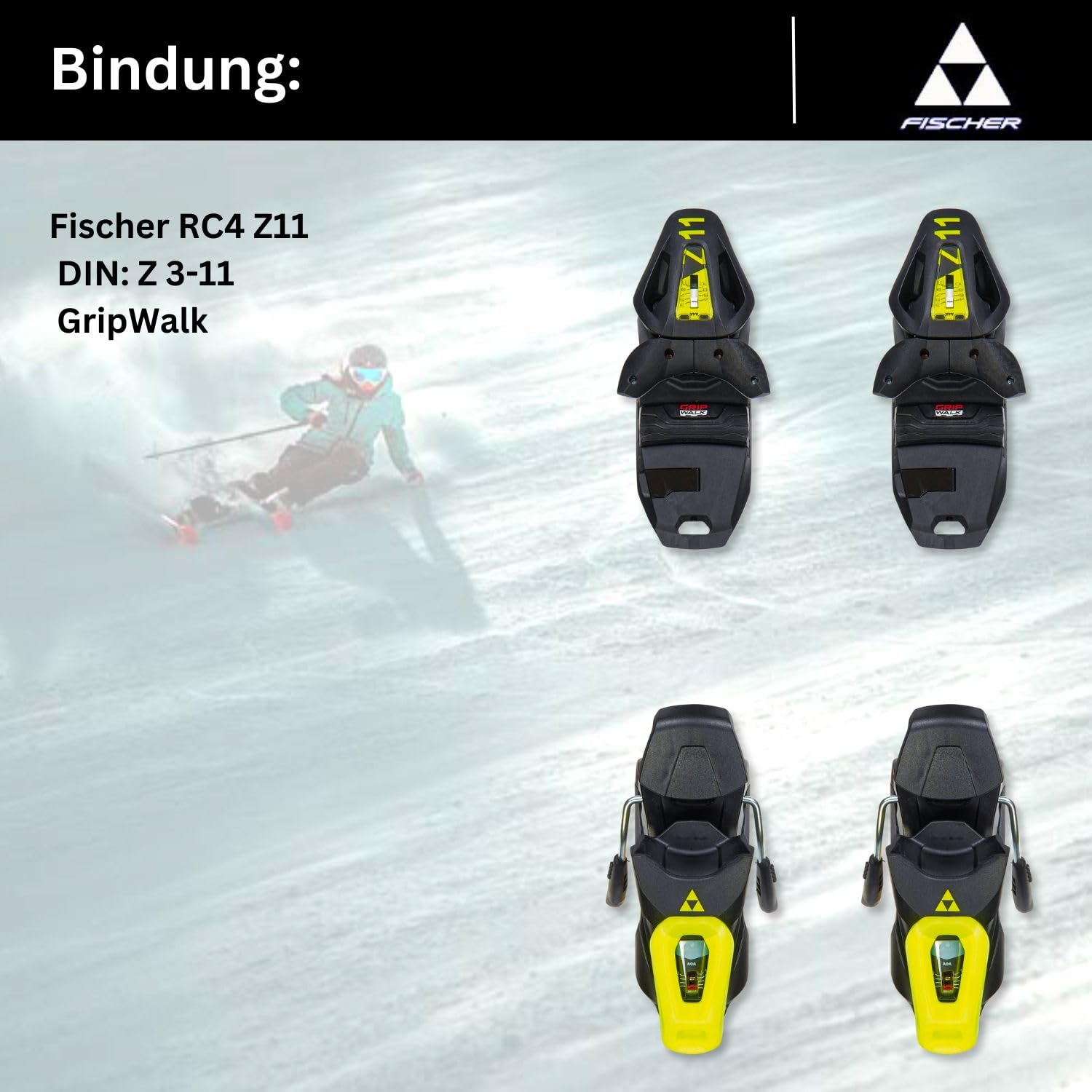 Fischer RC4 Superior TI AR - Esquí de esquí alpino Carvingski On-Piste-Rocker – Incluye fijaciones RC4 Z11 Z3-11 – Modelo 2024 – Esquí de pista – adecuado para profesionales y profesionales