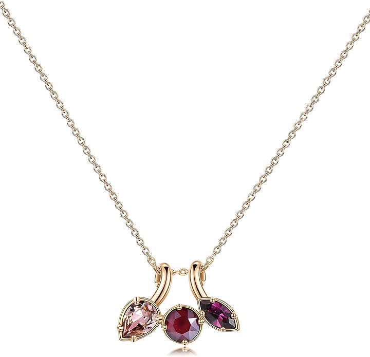 Brosway affinity trendy collana per donna in ottone con finitura in galvanica oro rosa e cristalli swarovski. BFF69