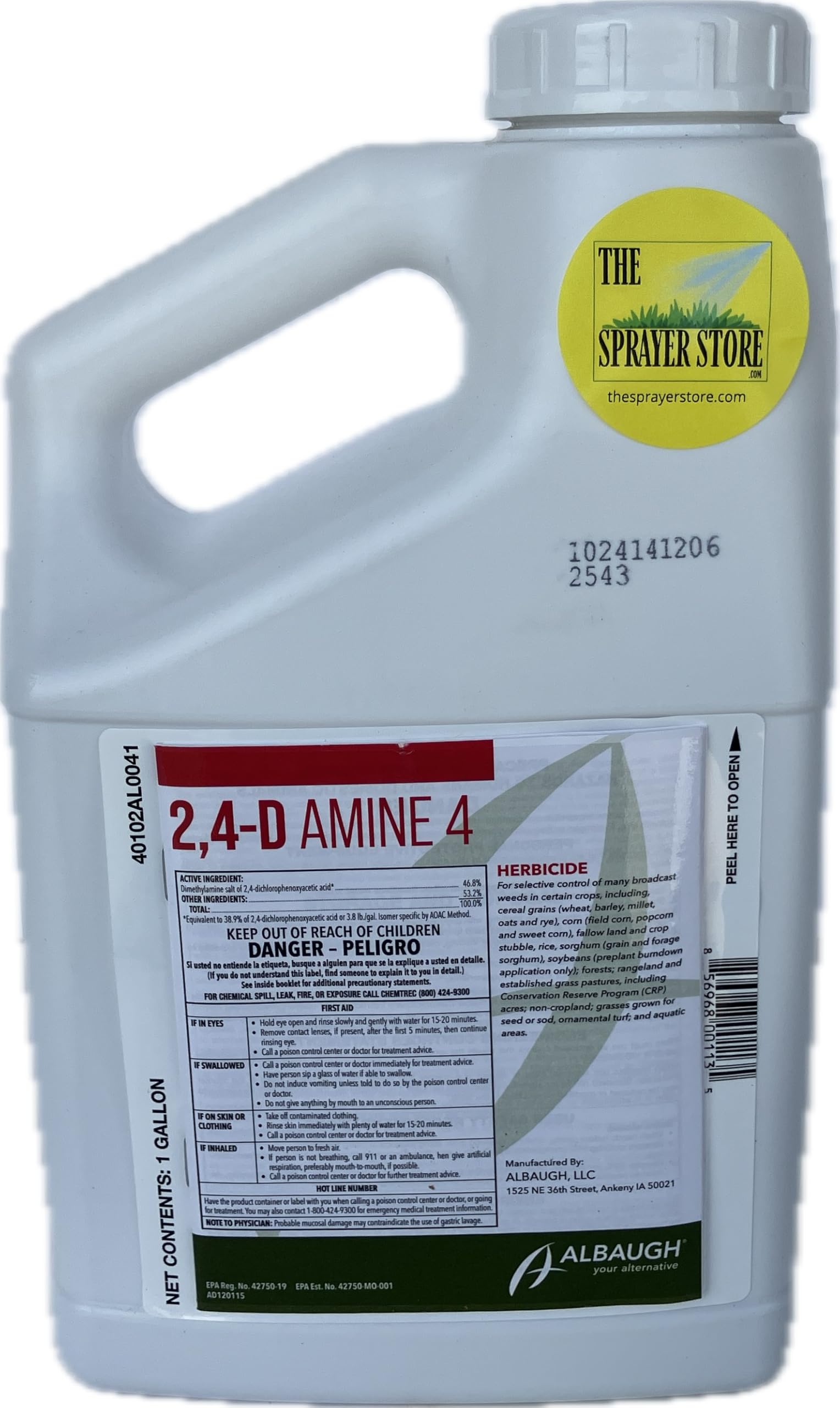 Agri Star 2,4-D Amine 4 Herbicide 128oz Gallon Dimethylamine 46%