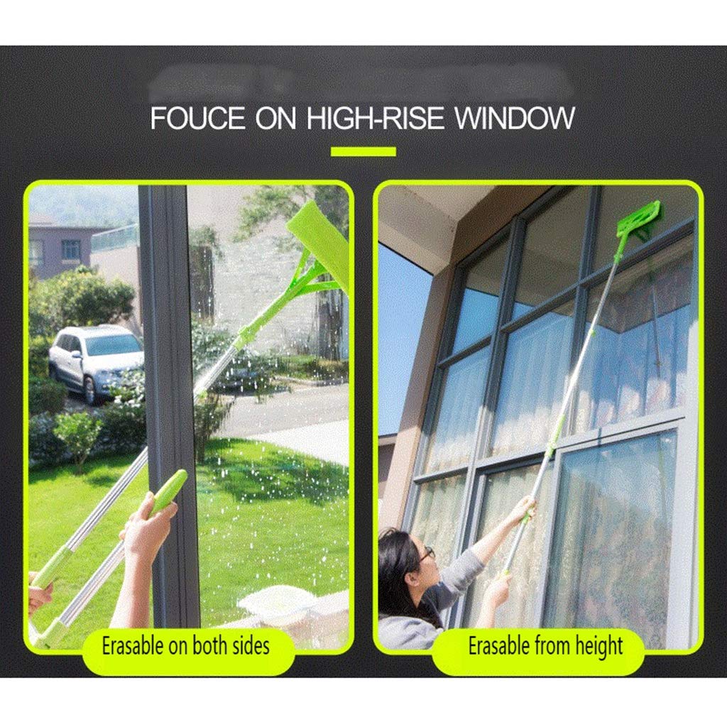 Magnetischer Fensterreiniger, Haushaltsreiniger-Set, Schwamm-Mopp-Reiniger, Fenster, ausziehbarer, Flexibler, teleskopischer, Faltbarer Griff, Reinigungsglas