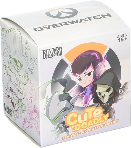 Figurín de vinilo de lujo en caja sorpresa de Cute But Deadly T3, de la marca Overwatch