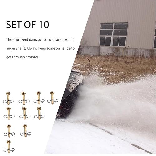 Miniatura 6 de Juego de 20 pasadores de corte para quitanieves y pasadores de chaveta compatibles con MTD para Craftsman para Cub Cadet para quitanieves Troy Bilt,