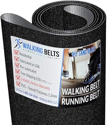 WalkingBeltsLLC - Golds Gym Trainer 430i Treadmill Walking Belt GGTL396150 1ply Sand Blast + Free 1oz Lube