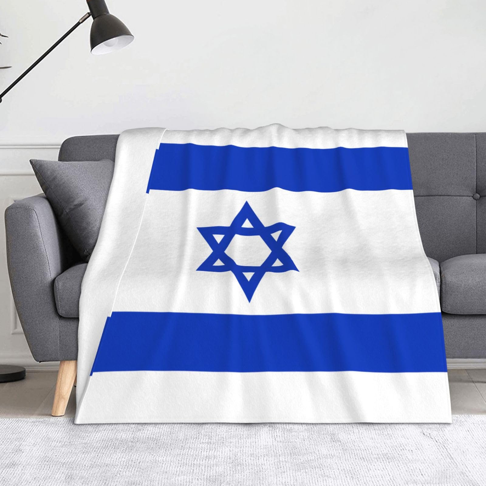 Couverture drapeau israélien plaid canapé et jeté de lit